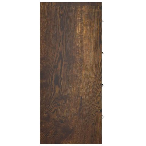 KOMODA Z 4 SZUFLADAMI 60X30,5X71CM PRZYDYMIONY DĄB