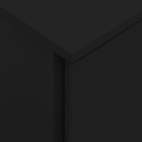 MOBILNA SZAFKA KARTOTEKOWA CZARNA 39X45X67CM STALOWA