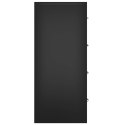 KOMODA Z 4 SZUFLADAMI 60X30,5X71CM CZARNA