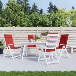 PODUSZKI NA KRZESŁA Z WYSOKIM OPARCIEM 4 SZT CZERWONE