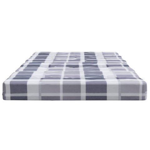 PODUSZKI NA LEŻAKI 2 SZT SZARA KRATA TKANINA OXFORD