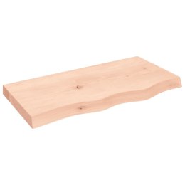 PÓŁKA 80X40X6CM SUROWE DREWNO DĘBOWE
