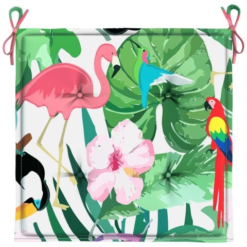 PODUSZKI NA KRZESŁA OGRODOWE 4 SZT WIELOKOLOROWE 50X50X3CM