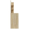 TOALETKA Z LUSTREM DĄB SO74,5X40X141CM STOLIK KOSMETYCZNY