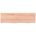 PÓŁKA JASNOBRĄZOWA 100X30X2CM LAKIEROWANE DREWNO DĘBOWE