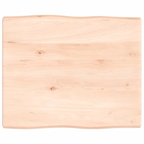 BLAT BIURKA 60X50X4CM SUROWE DREWNO DĘBOWE