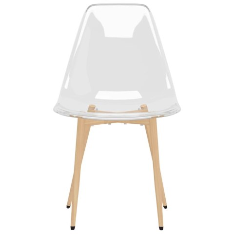 KRZESŁO SKANDYNAWSKIE DO JADALNI NOWOCZESNE 6SZT PRZEZROCZYSTE PET