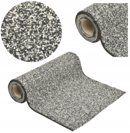 WYKŁADZINA Z KAMYCZKAMI DO OCZKA WODNEGO SZARA 500X60CM