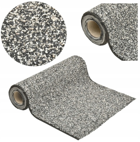 WYKŁADZINA Z KAMYCZKAMI DO OCZKA WODNEGO SZARA 500X60CM