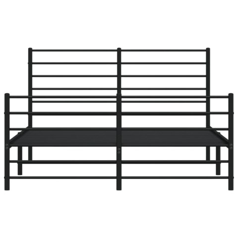 METALOWA RAMA ŁÓŻKA CZARNA 120X200CM