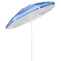 PARASOL PLAŻOWY 200CM NIEBIESKI W PASY