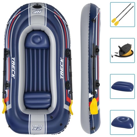 BESTWAY PONTON NADMUCWANY HYDRO-FORCE TRECKX2 ZESTAW 255X127CM