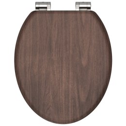 DESKA SEDESOWA WOLNOOPADAJĄCA DARK WOOD MDF