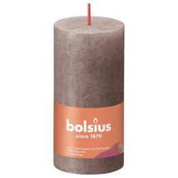 BOLSIUS RUSTYKALNE ŚWIECE PIEŃKOWE SHINE 8 SZT 100X50MM TAUPE