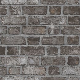 HOMESTYLE TAPETA BRICK WALL CZARNO-SZARA