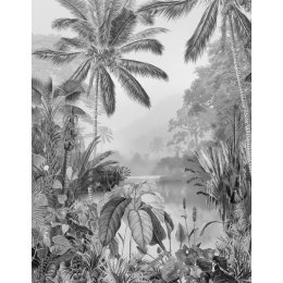 FOTOTAPETA LAC TROPICAL BLACK & WTE 200X270CM