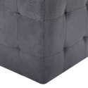 STOLIKI NOCNE 2 SZT SZARE 30X30X30CM SZTUCZNY ZAMSZ