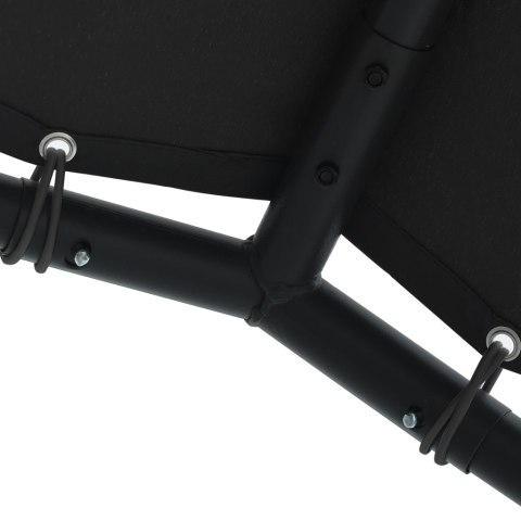 BALDACM OGRODOWY ANTRACYTOWY 3X3M STAL I TKANINA