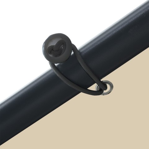 BALDACM OGRODOWY BEŻOWY 3X3M STAL I TKANINA