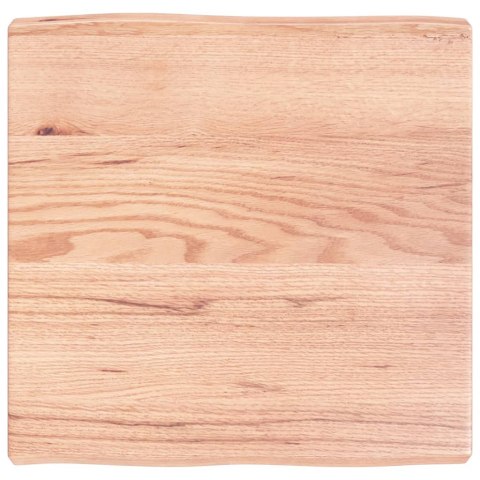 BLAT DO BIURKA JASNOBRĄZOWY 60X60X6CM DREWNO DĘBOWE