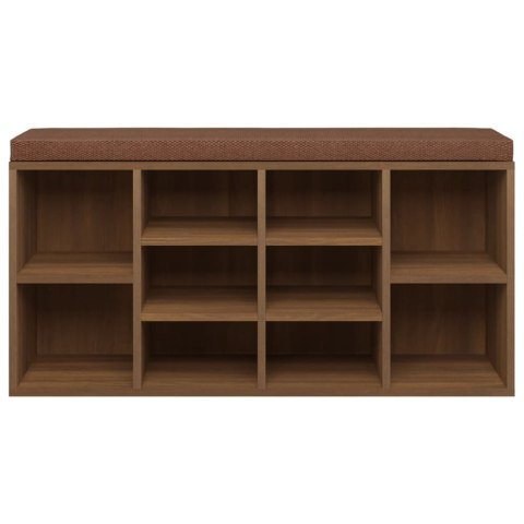 ŁAWKA Z MIEJSCEM NA BUTY BRĄZOWY DĄB 103X30X48CM