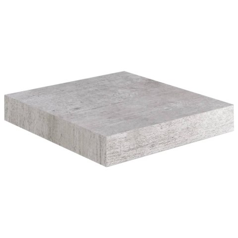 PÓŁKI ŚCIENNE 2 SZT. SZAROŚĆ BETONU 23X23,5X3,8CM