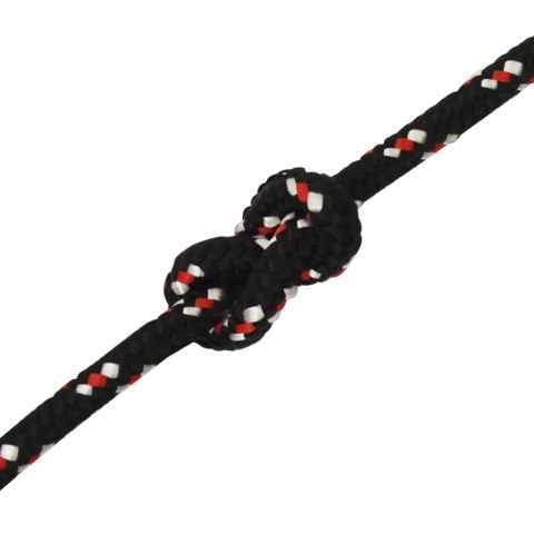 LINKA ŻEGLARSKA CZARNA 12MM 100M POLIPROPYLEN