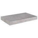 PÓŁKI ŚCIENNE 2 SZT SZAROŚĆ BETONU 40X23X3,8CM
