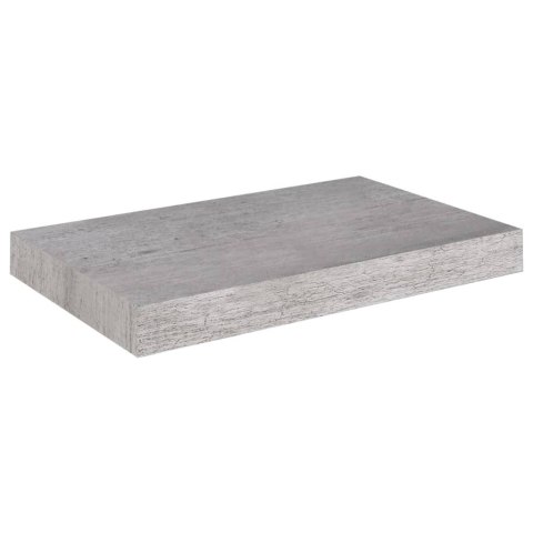 PÓŁKI ŚCIENNE 2 SZT SZAROŚĆ BETONU 40X23X3,8CM
