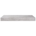PÓŁKI ŚCIENNE 2 SZT SZAROŚĆ BETONU 40X23X3,8CM