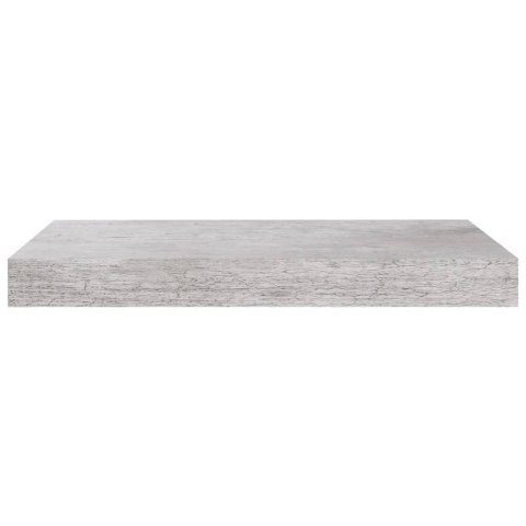 PÓŁKI ŚCIENNE 2 SZT SZAROŚĆ BETONU 40X23X3,8CM