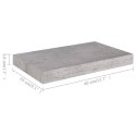 PÓŁKI ŚCIENNE 2 SZT SZAROŚĆ BETONU 40X23X3,8CM