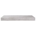 PÓŁKI ŚCIENNE 4 SZT SZAROŚĆ BETONU 50X23X3 8CM