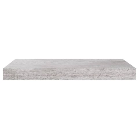 PÓŁKI ŚCIENNE 4 SZT SZAROŚĆ BETONU 50X23X3 8CM