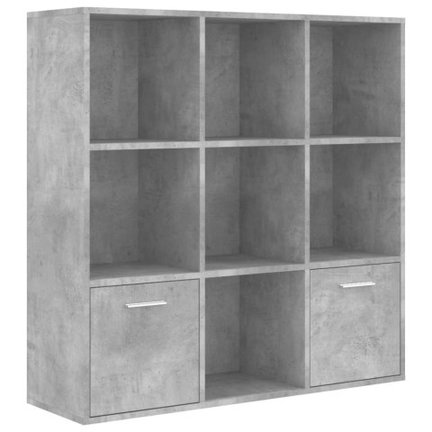 REGAŁ NA KSIĄŻKI BETONOWA SZAROŚĆ 98X30X98CM