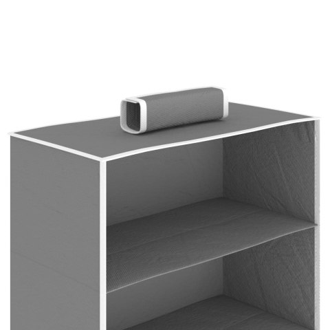 WISZĄCE ORGANIZERY DO SZAFY 2 SZT 10 PÓŁEK TKANINA