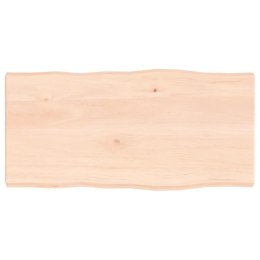 BLAT BIURKA 80X40X4CM SUROWE DREWNO DĘBOWE