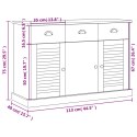 SZAFKA Z SZUFLADAMI VIGO 113X40X75CM SZARA LITA SOSNA