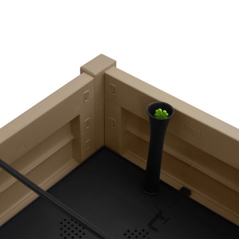 DONICA DO PODWYŻSZONEJ RABATY JASNOBRĄZOWA 110X45X79CM PP