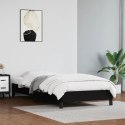 RAMA ŁÓŻKA CZARNA 90X200CM OBITE SZTUCZNĄ SKÓRĄ