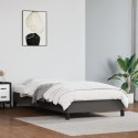 RAMA ŁÓŻKA SZARA 90X200CM OBITE SZTUCZNĄ SKÓRĄ