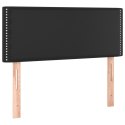 ŁÓŻKO KONTYNENTALNE Z MATERACEM 120X200CM CZARNE EKOSKÓRA