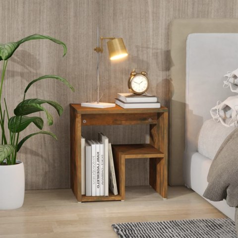 SZAFKA NOCNA PRZYDYMIONY DĄB 40X30X40CM