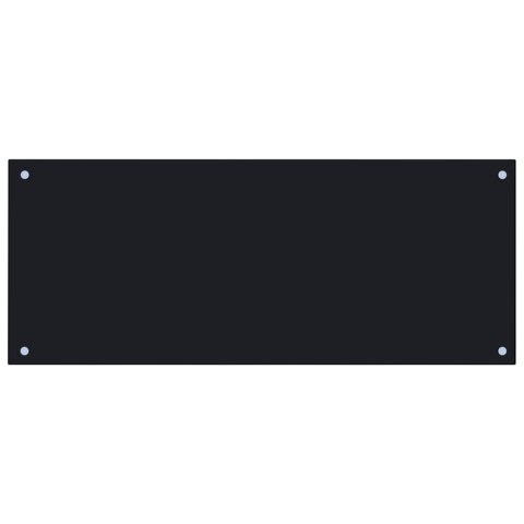 PANEL OCHRONNY DO KUCHNI CZARNY 100X40CM SZKŁO HARTOWANE