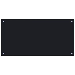 PANEL OCHRONNY DO KUCHNI CZARNY 100X50CM SZKŁO HARTOWANE