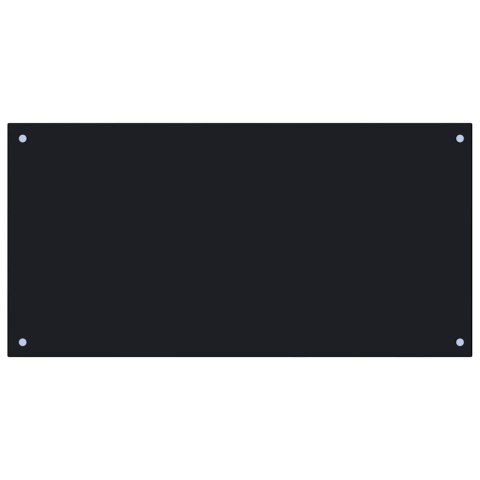 PANEL OCHRONNY DO KUCHNI CZARNY 100X50CM SZKŁO HARTOWANE