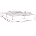 RAMA ŁÓŻKA CZARNA 180X200CM OBITE SZTUCZNĄ SKÓRĄ