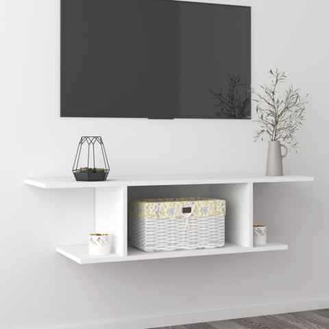 WISZĄCA SZAFKA TELEWIZYJNA BIAŁA 103X30X26,5CM
