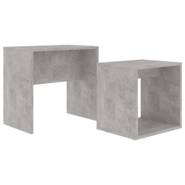 ZESTAW STOLIKÓW KAWOWYCH BETONOWA SZAROŚĆ 48X30X45CM
