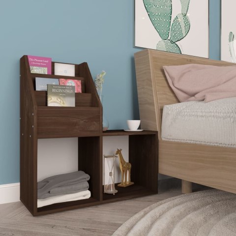 REGAŁ NA CZASOPISMA DLA DZIECI PRZYDYMIONY DĄB 71X30X78,5CM